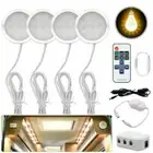 4X 12V Interior LED Spot Lights Campervan Caravan + Remote Control Dimmer Switch