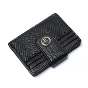 Tosca Women's/Ladie's Card/Cash Holder Multi Slot Wallet Purse 12x2x9cm - Black