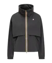K-Way High Collar Windbreaker 6,7,8,9 Black
