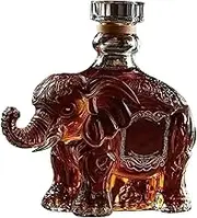 SiaBiced Whiskey Decanter Featuring Animal Design, for Home And Restaurant Use, Elephant