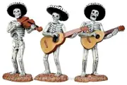 2011 Lemax Spooky Town Skeleton Mariachi Band
