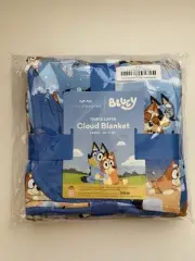 NIB Little Sleepies Bluey Sleepytime Large Cloud Blanket Blue Ready To Ship!