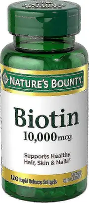 Natures Bounty Nature's Bounty Ultra Strength Biotin, 10000 Mcg, Softgels, 120 Ea