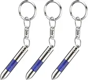 [Accessonico] 3 Pack Anti Static Remover Electricity Eliminator Antistatic Keychain Wristband Reduce Discharge in House, Silver