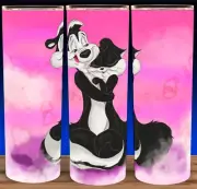 Pepe & Penelope Lovers Le Pew Cartoon Cup Mug Tumbler 20oz