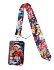 Back To The Future Movie Themed Lanyard w/ ID Holder Keychain