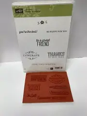 Stampin up simply wonderful Stamp set congrats friendship, friend thanks
