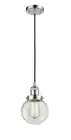 Innovations Lighting 201C Beacon Beacon 6"W Mini Pendant - Cord - Chrome