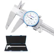 Dasqua Double Shock-Proof Dial Caliper 0-12" High Precision ±0.001" Accuracy