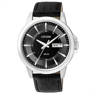 【WANgT】【CITIZEN 星辰】BF2011-01E 簡約男爵風 三針 日期顯示 石英錶 皮革 腕錶 41mm