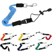 Safety Kayak Canoe Boat Paddle-Leash Fishing Rod Pole Coiled Lanyard Cord Gear