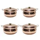 Copper Soup Pot Hammered Fast Heating Saucepan Stockpot for Gas Home Camping