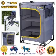 OZtrail 3 Shelf Camp Cupboard Outdoor Camping Caravan Compact Storage Removable