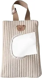 Zhadyu Baby Wipes Dispenser | Portable Wipe Holder for Diaper Bag | Refillable Pull-Out Tissue Storage Bag, Soft Tissue Pouch for Camping Gym Stroller Pet Care