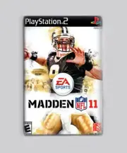 MADDEN NFL 11 DREW BREES SAINTS / PS2 - 2"x3" FRIDGE MAGNET (playstation 2 retro
