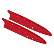 8" Slicing Knife Sheaths, 2 Pcs, Red, 7.8"x 1.4"
