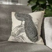 CUSHION COVER PILLOW CASE|PEACOCK-PHEASANT