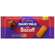 Cadbury Dairy Milk Biscoff Chocolate Bar 95g