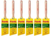 Genuine Purdy 6 Pack Nylox Glide Angular 2-1/2" Paint Brushes 144152225-6PK