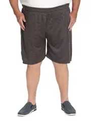 DBK Charcoal Fleck Elastic Waist Basketball Shorts