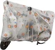 Electric Raincoat, Dust Protector, Waterproof Scooter Shelter, Cartoon Pattern Sun Shade, Outdoor Motorcycle Protective Sheet, All Weather PVC Motorbike Protection for Quad Bikes Scooter