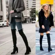 NEW IN BOX Stuart Weitzman Highland Black Suede Over-the-knee Boot Women's