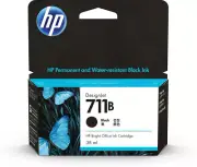 3WX00A - HP 711B 38-ml Black DesignJet Ink Cartridge