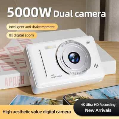 4K Digital Camera 5000W Pixel Retro CCD Portable Card Camera Entry-level Camera