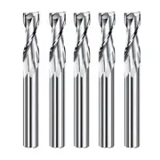 5PCS 1/4"CNC Router Bit Spiral Upcut Router Carbide End Mill Milling Cutter