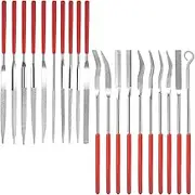 Jewelry File Set,20X Small Files Needle Set | Work Accessories for Grinding, Carving Tool for Glass Stone Jewelry