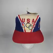 Vintage 1996 USA Olympics Logo Rare Snapback Cap Hat Olympicap Starter