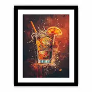 Whiskey Glass Framed Print