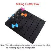 110 Holes Router Bit Tray Storage Holder for 1/4 Shank Milling Cutters