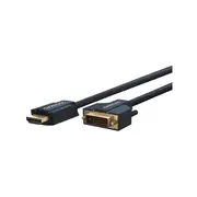 Clicktronic HDMI DVI-D (24+1) Cable - 15m - Black
