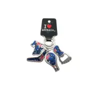 Australian Flag Keyring - 4 Pack