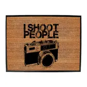 Shoot People White - Funny Novelty Doormat Man Cave Floor mat