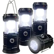 Portable LED Camping Lantern XTAUTO Lightweight Waterproof Solar USB