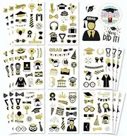 Bighan 16 Sheets Graduation Gift Tags Stickers, Congratulations Stickers for Boys Girls Graduation Party Favor Decoration Gifts for Kids Classroom Decor, B