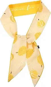 [Holibanna] 1pc Spring Neckerchief Elegant Neckerchief Head Scarf Scarf for Women Floral Bandana Women Dressy Wraps Lightweight Fruit Fruits Silk