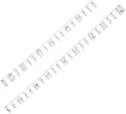 HANABASS 2Pcs Key Piano Keyboard Stickers Adhesive Decals for Easy Learning Lightweight Durable Piano Introductory Stickers for Beginners to Memorize Keys