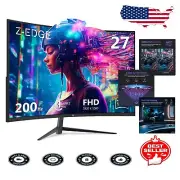 27-Inch FHD 1080P Curved Gaming Monitor, 200Hz Refresh Rate, Eye Care Tech