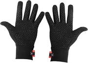 [LIFKOME] Winter Gloves Touch Screen Full Cover Windproof for Outdoor Activities Black l