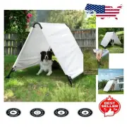 UV Protected & Waterproof Triangle Dog Shade Shelter - Portable Outdoor Canopy