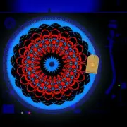 Mexico Monkey Turntable Slipmat GLOW BLACKLIGHT 12 inch
