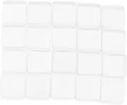 ORFOFE 20pcs Transparent Acrylic Dice Game Dice for Board Games Party Supplies Lightweight and Reusable for DIY Projects and Educational Activities