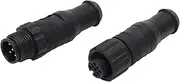 2PCS Marine for Nmea 2000 Terminators, M12 Male Female 5 Pin Ip67 5 Pin Nmea 2000 Terminator Set for Lowrance Networks