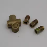 3 WAY 10mm Tee Piece Brake Clutch T 3/16 " Pipe METRIC M10 pipe Connector