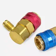 High Low Coupler Adapter Air Condition Quick Connector A/C Manifold Gauge R134a