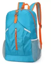 Travel lightweight foldable backpack hiking backpack splash proof Sky Blue