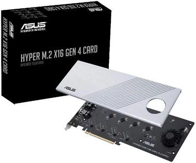 Hyper M.2 X16 Pcie 4.0 X4 Expansion Card Supports 4 Nvme M.2 (2242/2260/2280/221